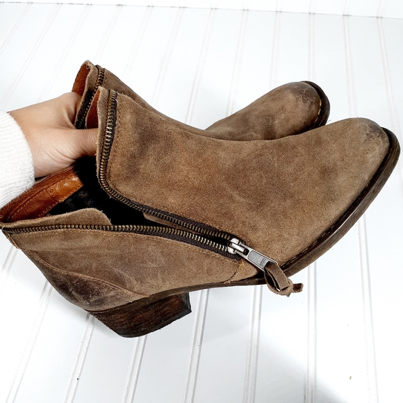 Born Montoro Suede Distressed Booties - Picture 10 of 14